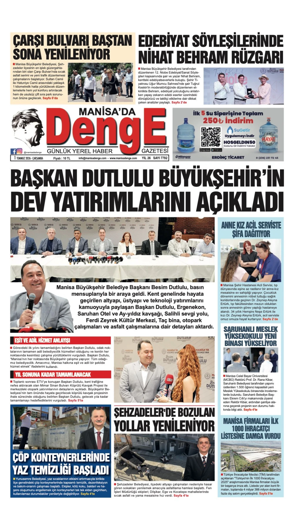 1 TEMMUZ 2026