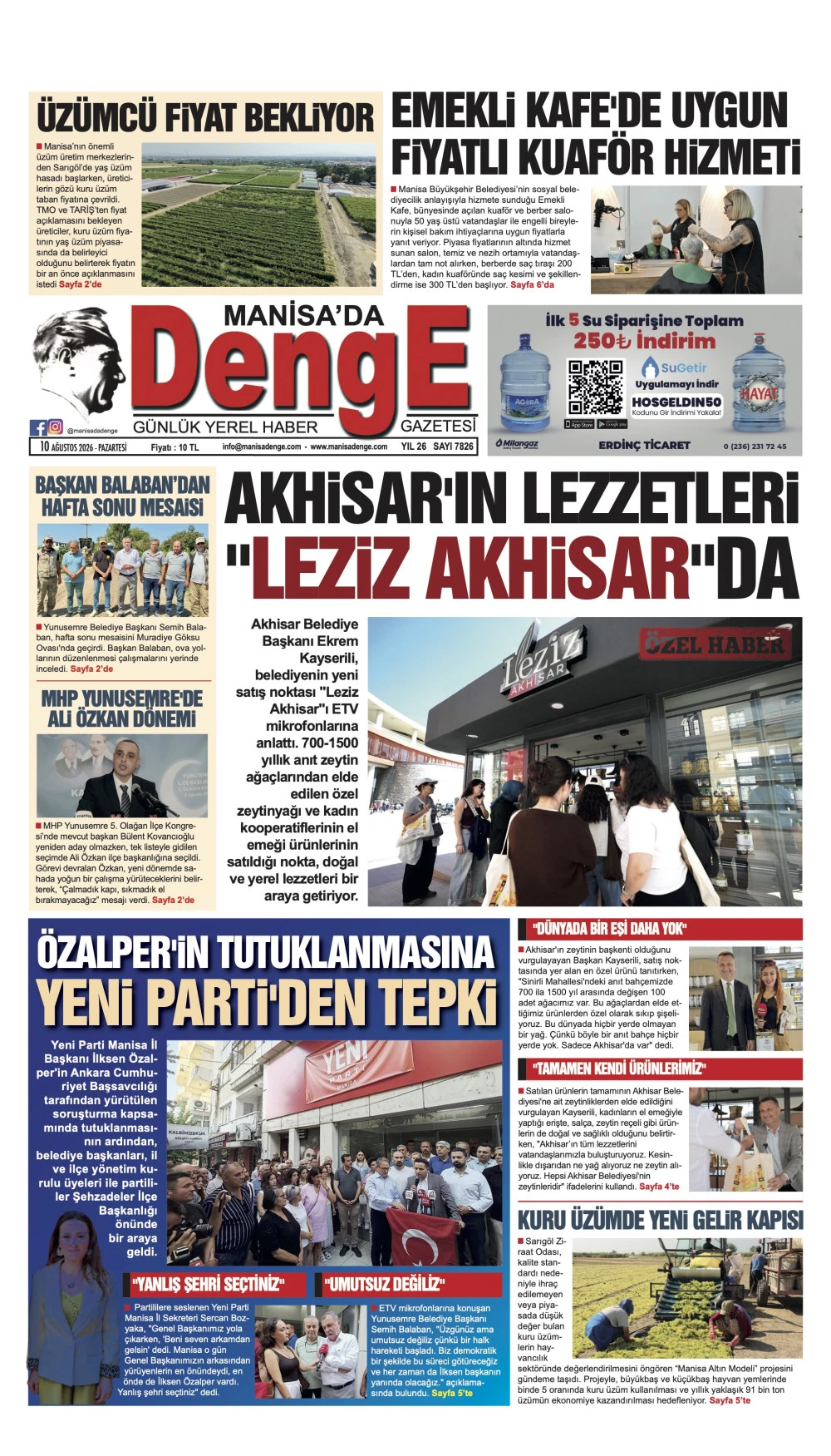 10 AĞUSTOS 2026
