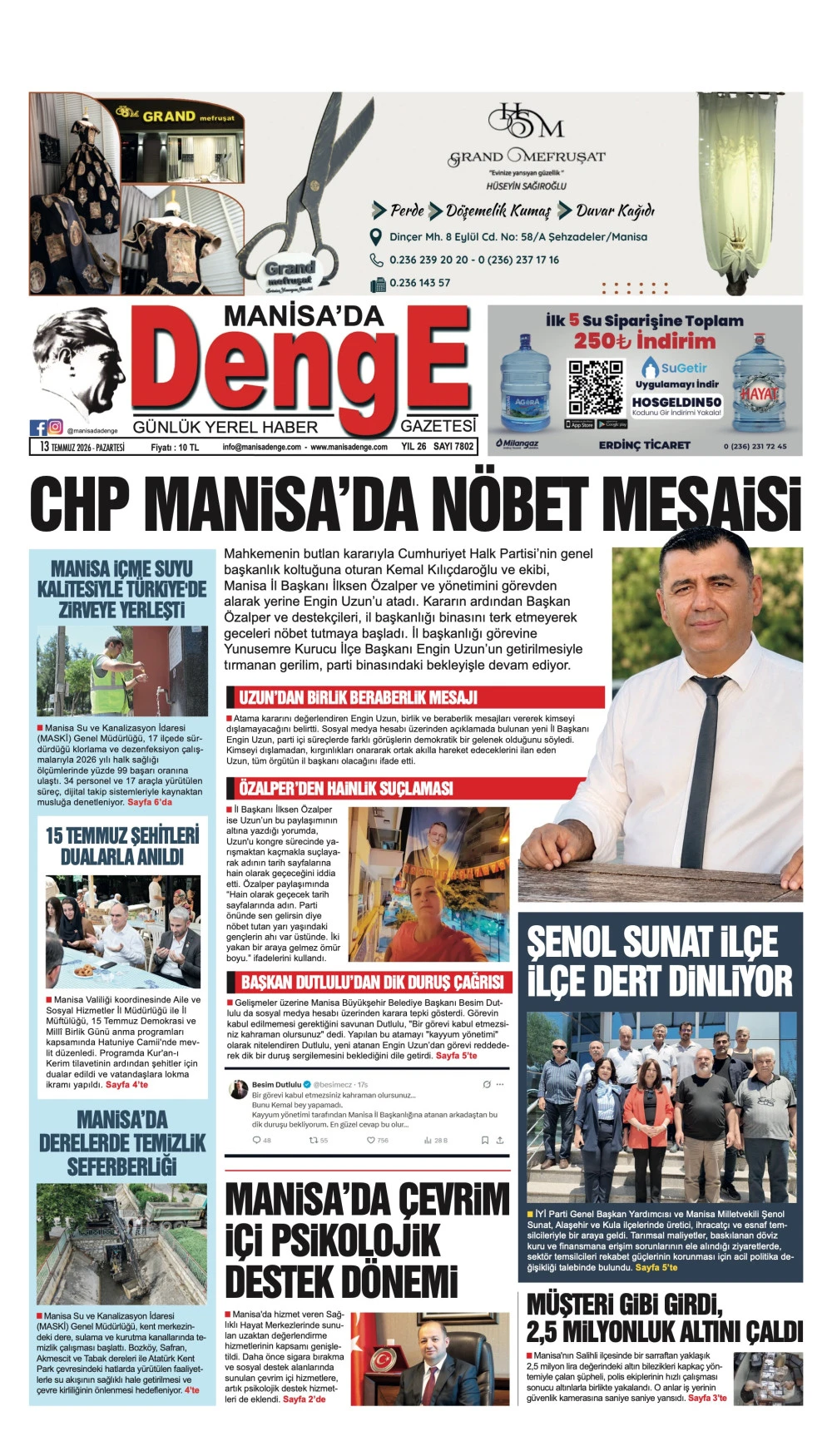 13 TEMMUZ 2026