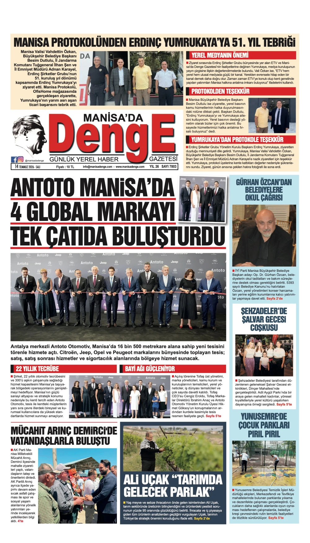 14 TEMMUZ 2026