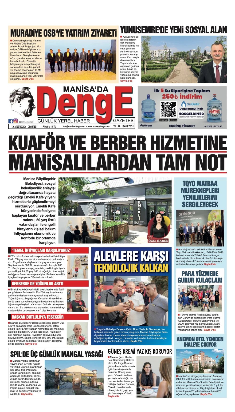 15 AĞUSTOS 2026