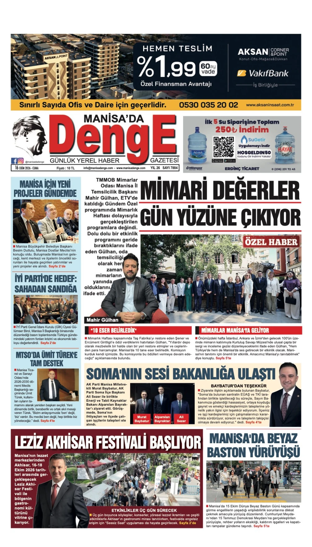 16 EKİM 2026