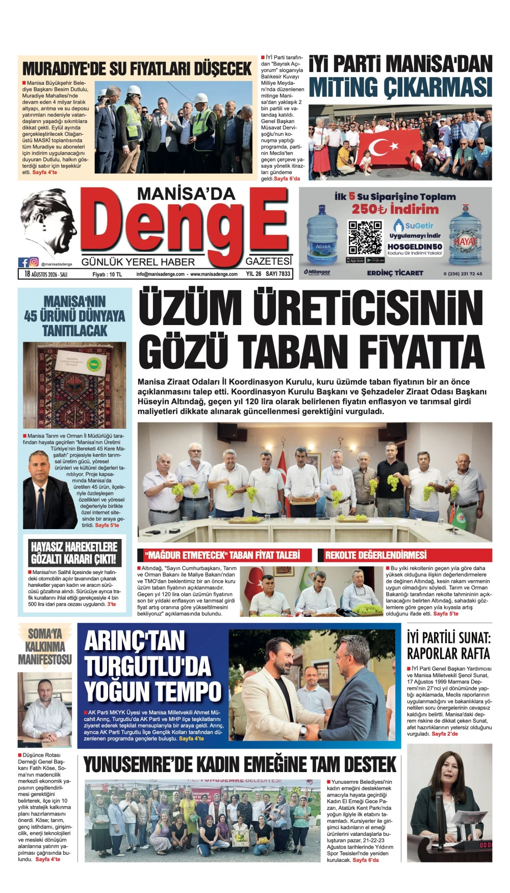 18 AĞUSTOS 2026