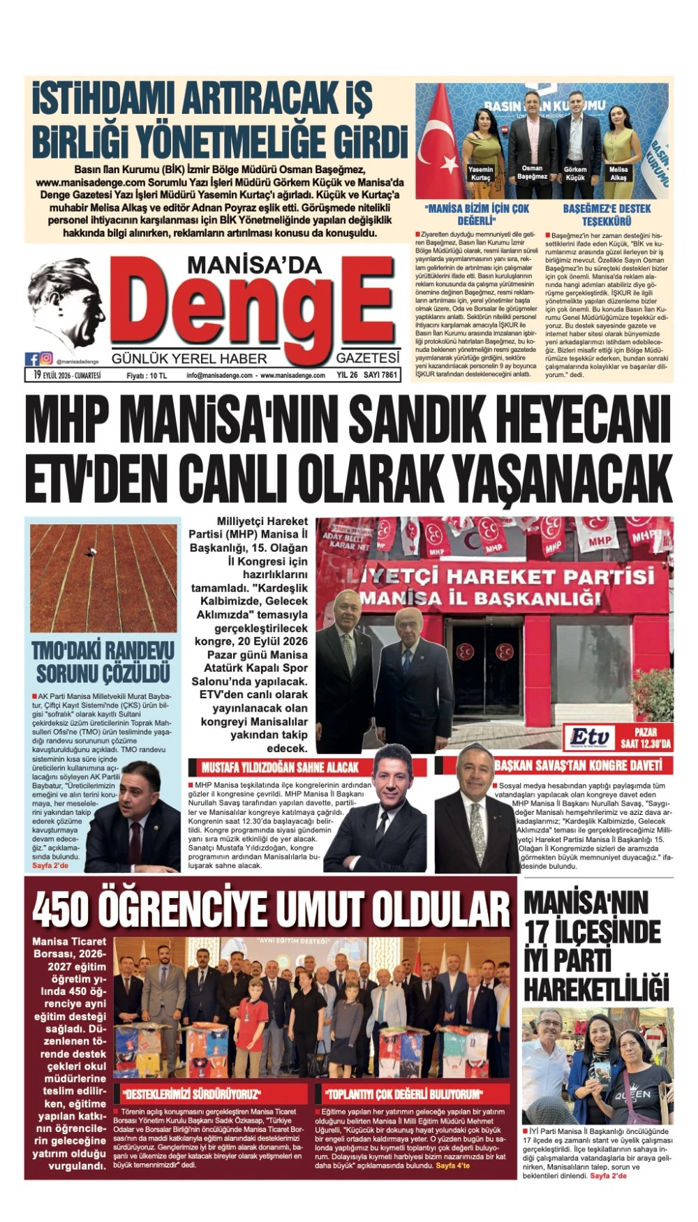 19 EYL&Uuml;L 2026