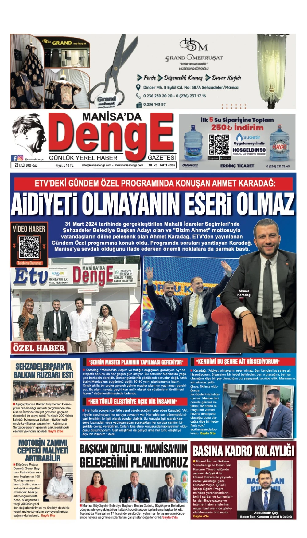 22 EYL&Uuml;L 2026