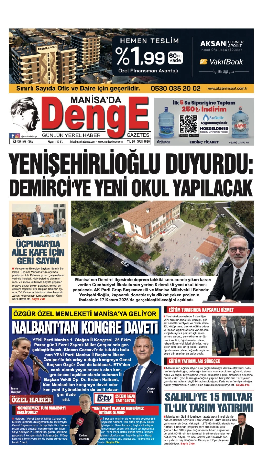 23 EKİM 2026