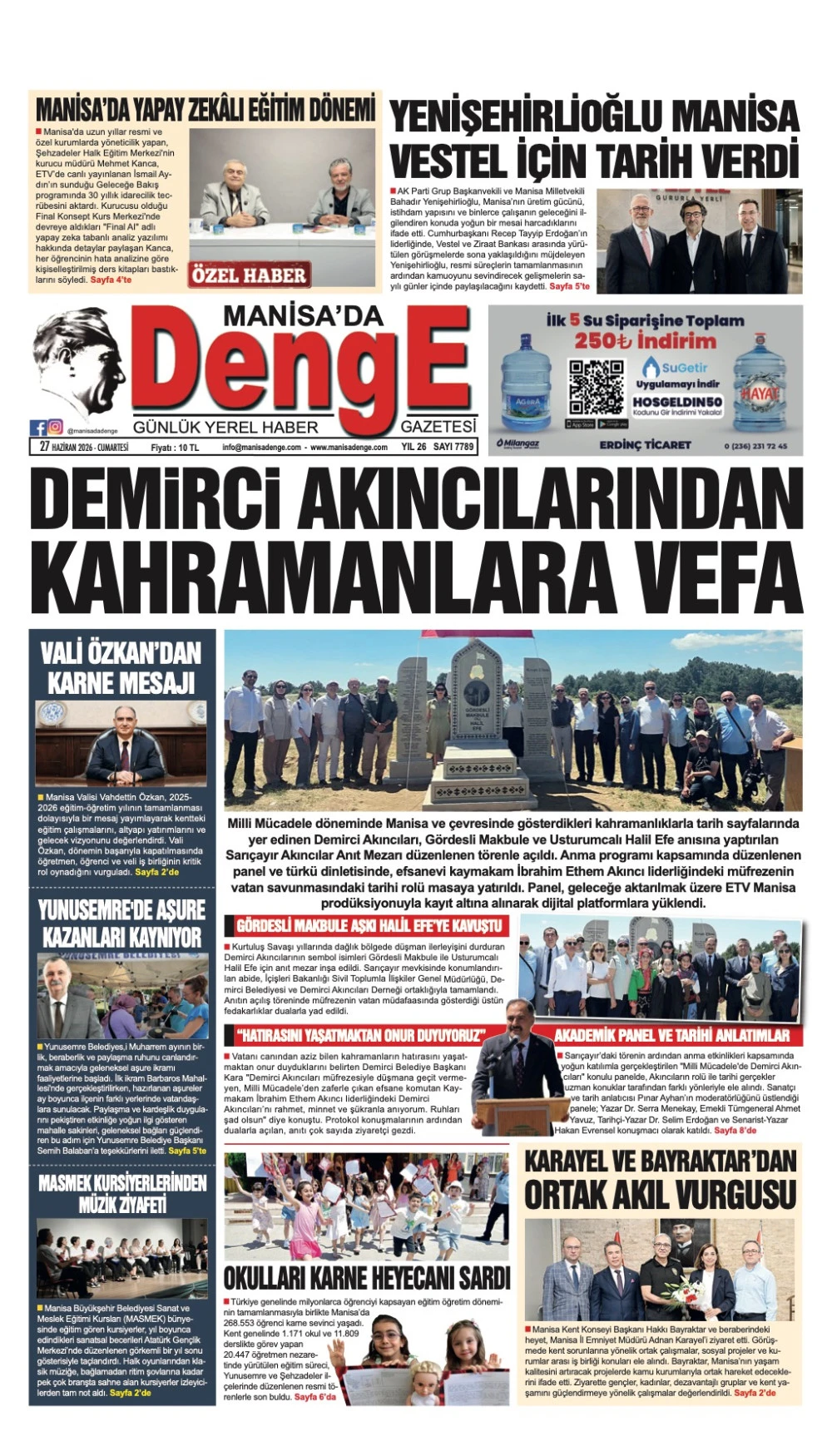 27 HAZİRAN 2026