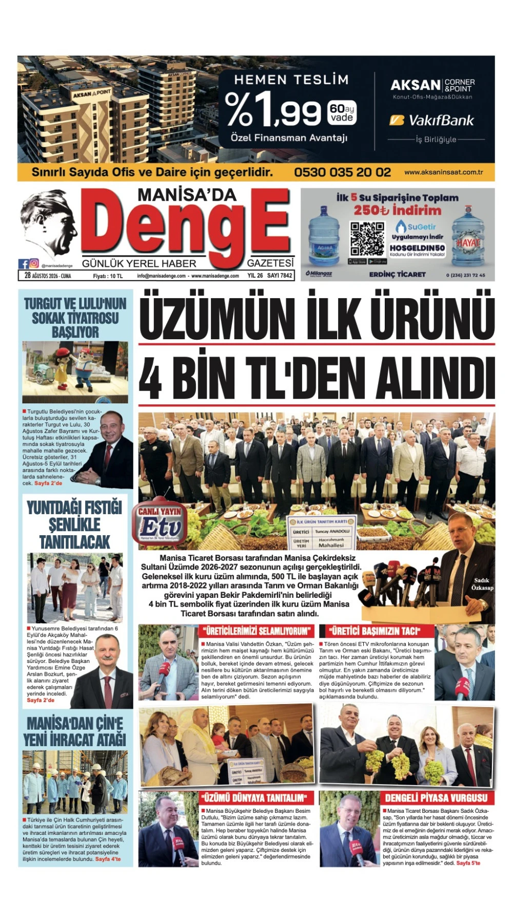 28 AĞUSTOS 2026