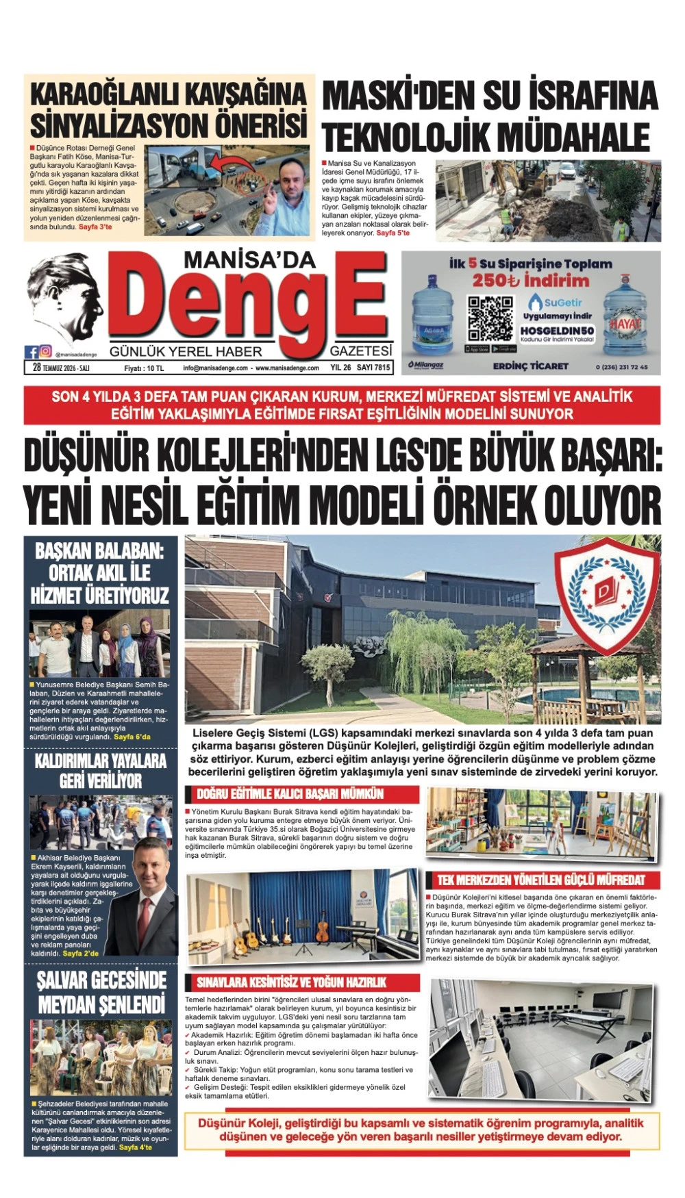 28 TEMMUZ 2026