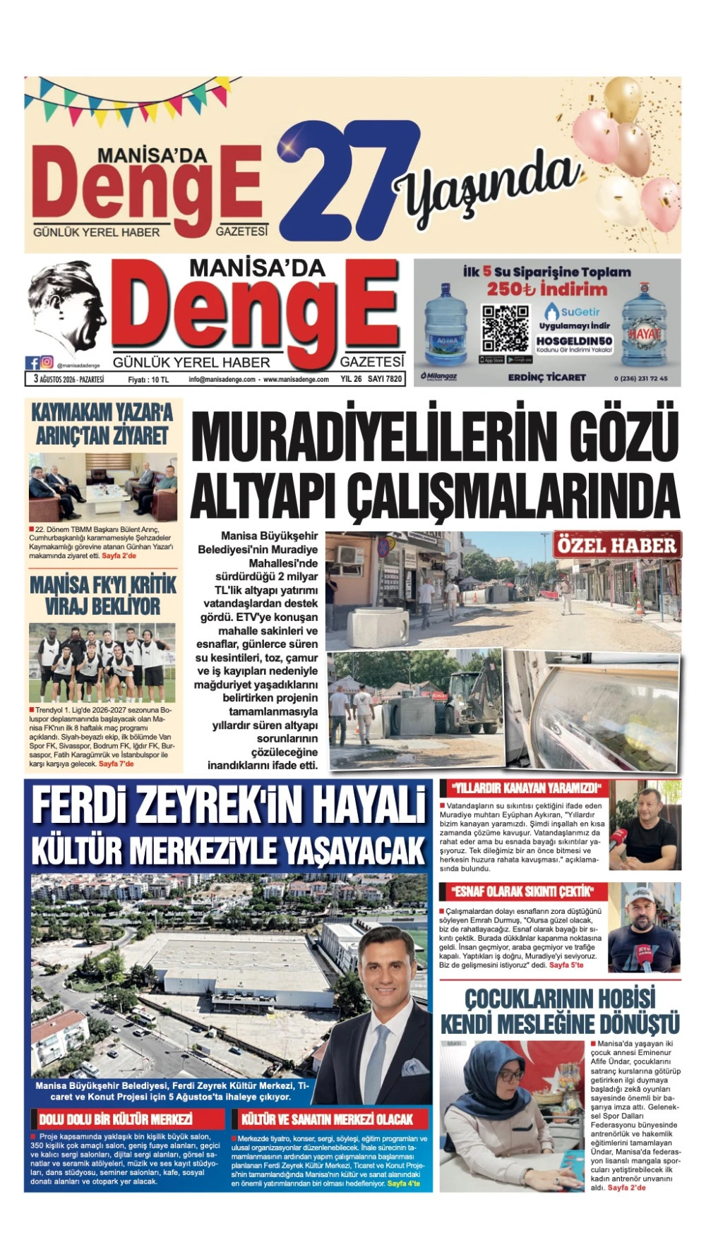 3 AĞUSTOS 2026
