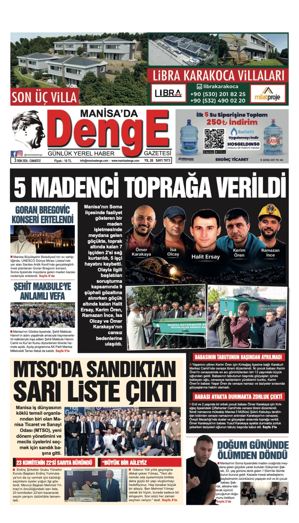 3 EKİM 2026