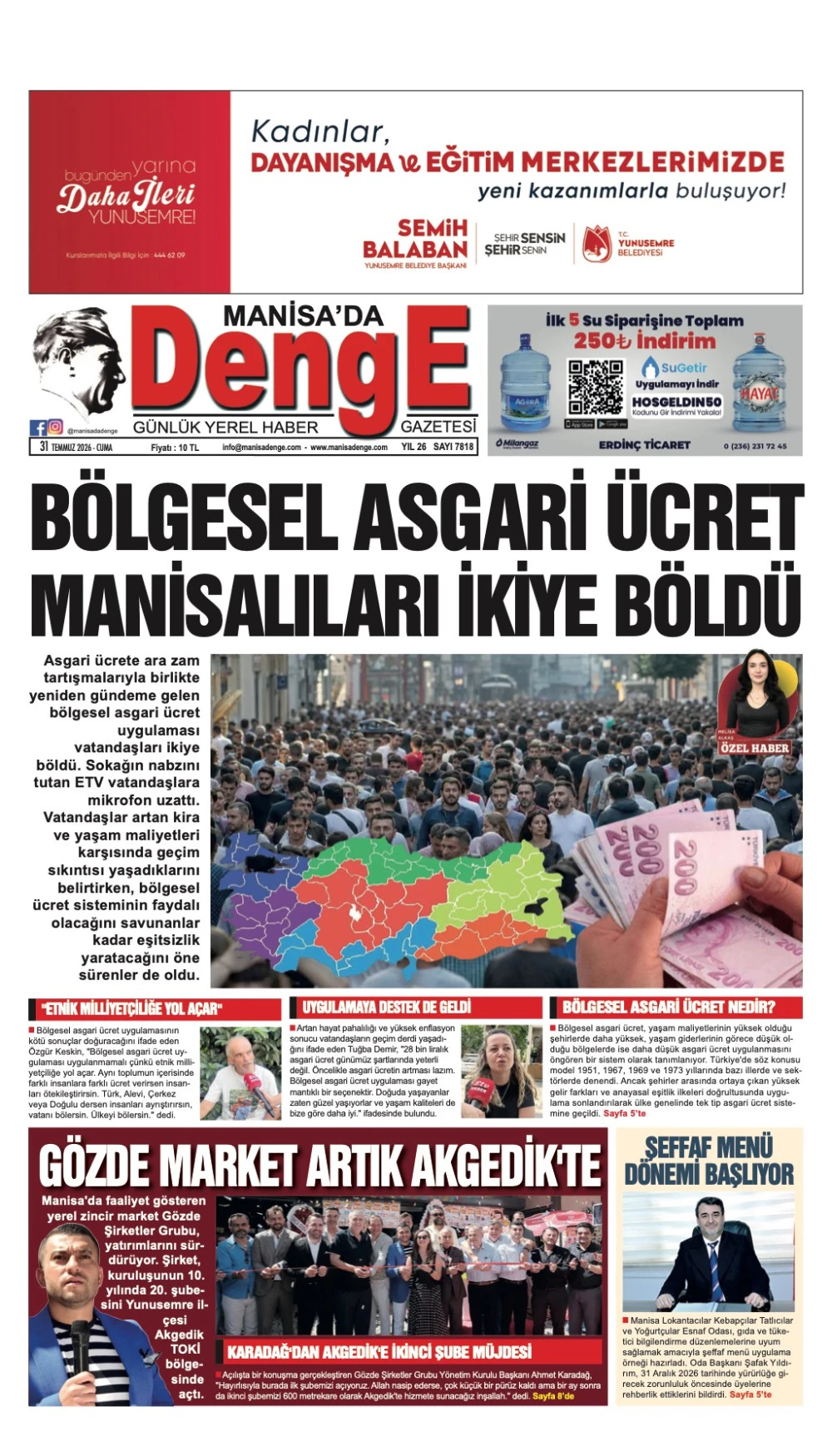 31 TEMMUZ 2026