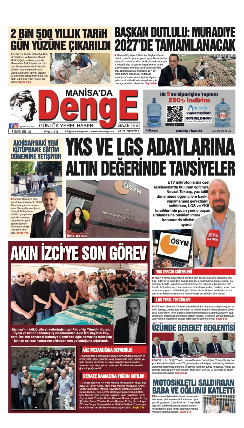 4 AĞUSTOS 2026