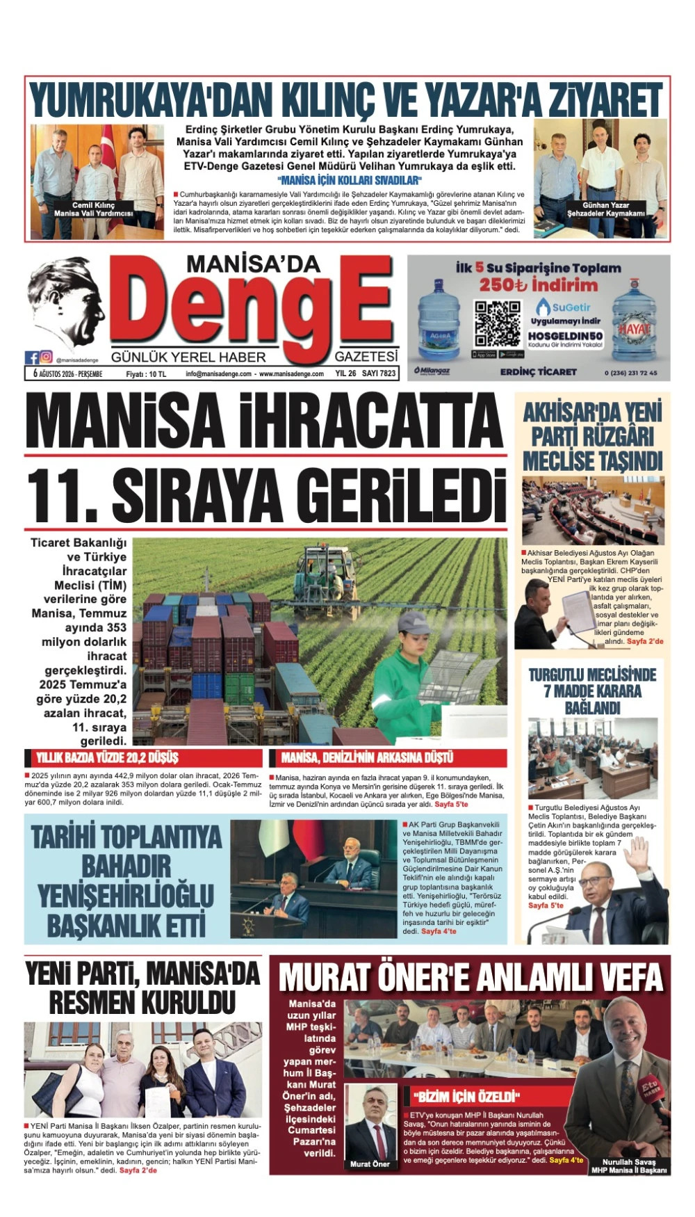 6 AĞUSTOS 2026