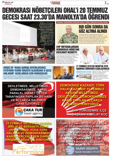 MANİSA DEMOKRASİ DESTANI EKİ