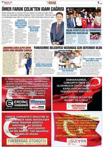 MANİSA DEMOKRASİ DESTANI EKİ