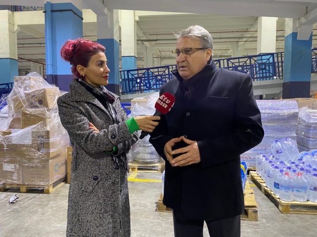 BAŞKAN ÇERÇİ, ETV’YE DEPREM BÖLGESİ İÇİN YAPILAN YARDIMLARI ANLATTI