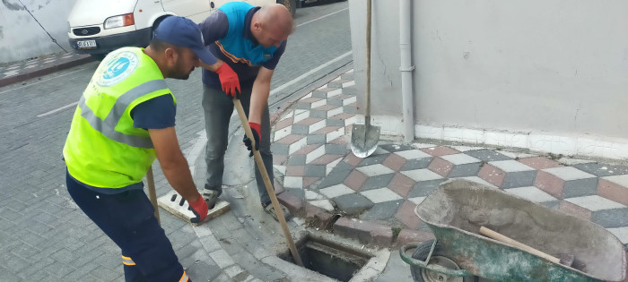 Maski’den yağmursuyu ızgaralarında hummalı temizlik