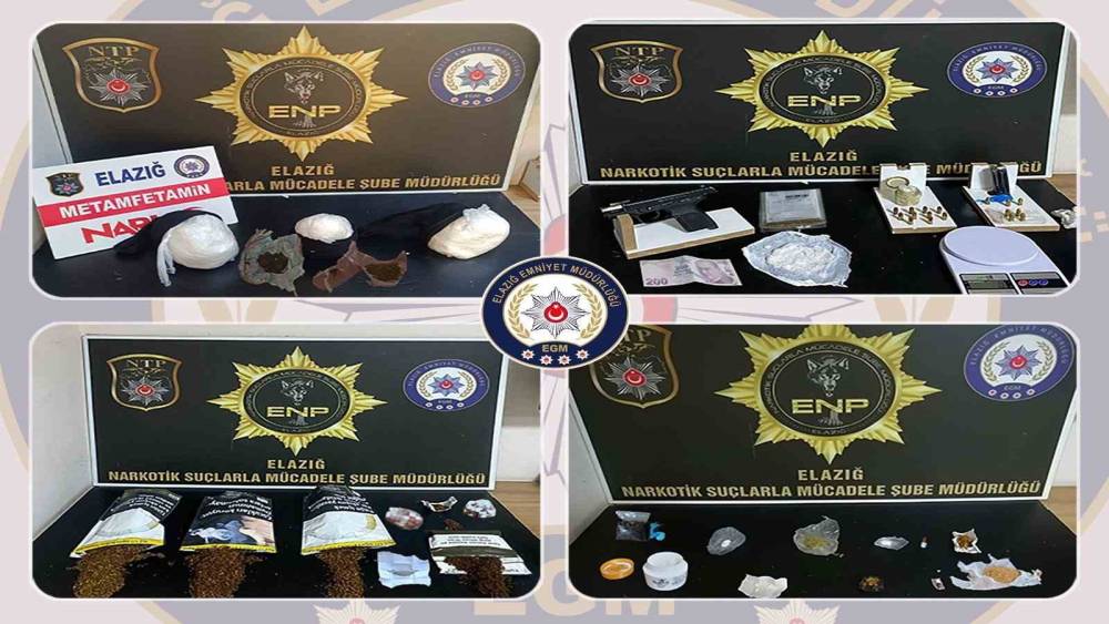 Elazığ’da uyuşturucu operasyonu: 8 şüpheli tutuklandı

