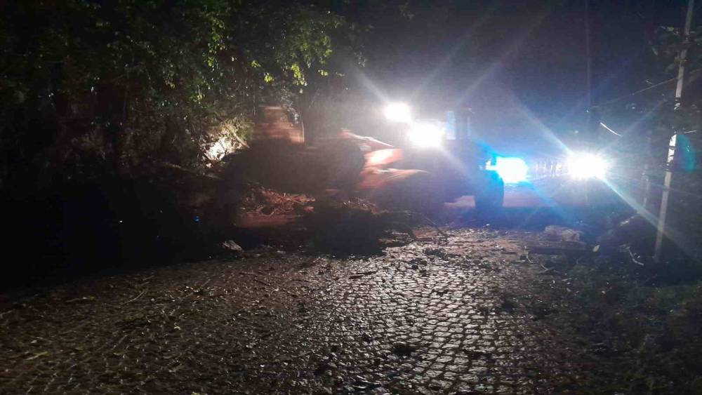 Rize’de heyelan: Yol ulaşıma kapandı
