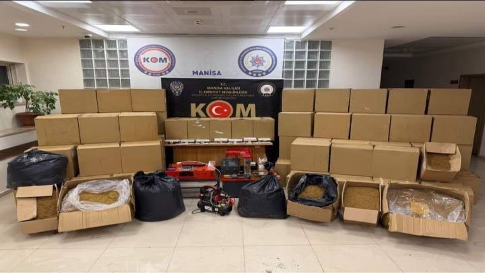 Manisa&rsquo;da 1 milyon makaron ele ge&ccedil;irildi
