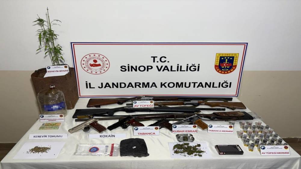 Sinop’ta jandarmadan uyuşturucu operasyonu: 2 gözaltı
