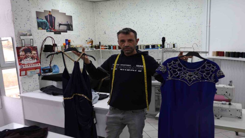 Kırşehir’de, terzilerde özel dikim talebi arttı