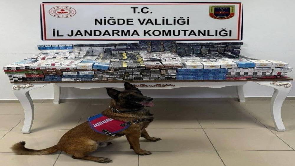 Yol kontrolünde 3 bin 606 paket kaçak sigara ele geçirildi
