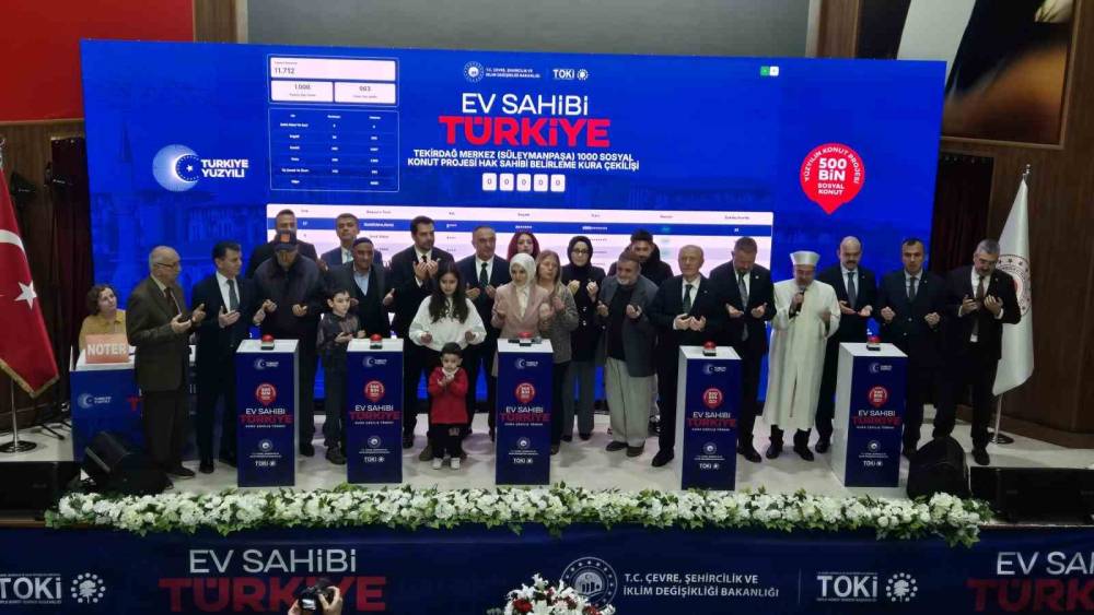 Tekirdağ&rsquo;da 6 bin 865 konutun hak sahipleri belirlendi
