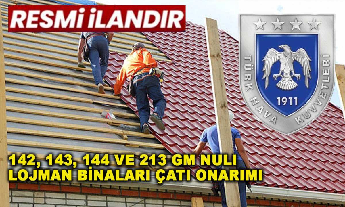 142, 143, 144 VE 213 GM NULI LOJMAN BİNALARI &Ccedil;ATI ONARIMI