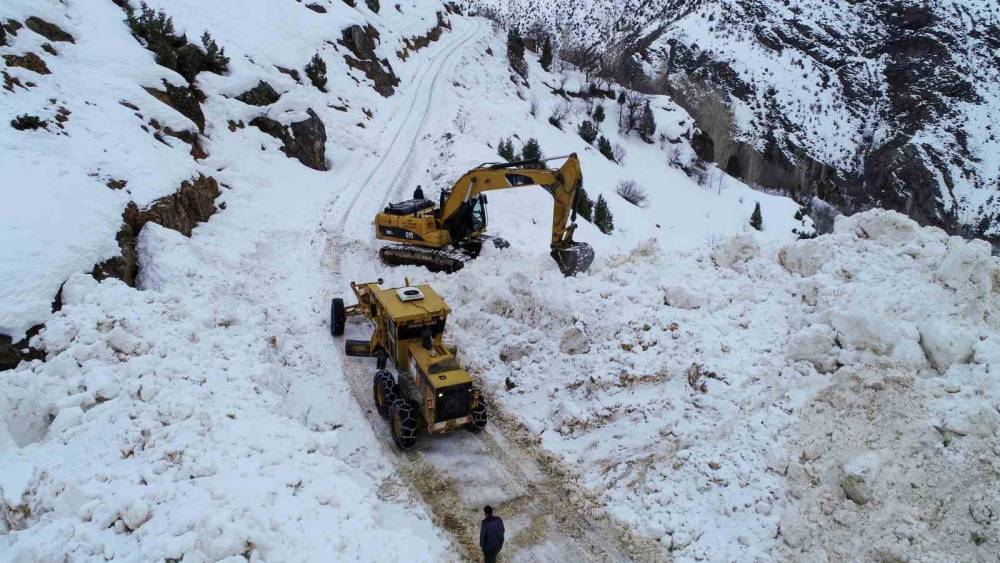 Van&rsquo;da &ccedil;ığ d&uuml;şen yol ulaşıma a&ccedil;ıldı
