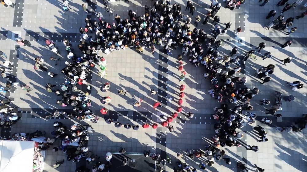 Filistin’e destek etkinliği yoğun ilgi gördü
