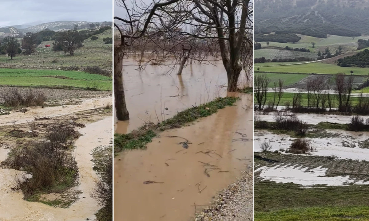 2 G&Uuml;NL&Uuml;K YAĞIŞ İL&Ccedil;EYİ VURDU: DERELER TAŞTI