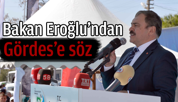 Bakan Eroğlu Gördes&#039;e söz verdi