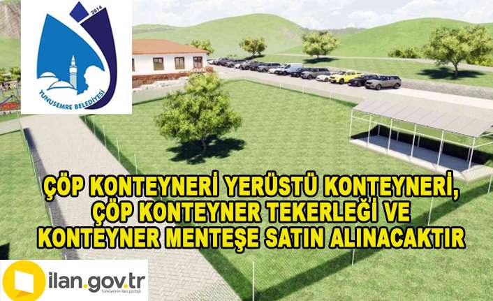 &Ccedil;&ouml;p Konteyneri Yer&uuml;st&uuml; Konteyneri, &Ccedil;&ouml;p Konteyner Tekerleği ve Konteyner Menteşe satın alınacaktır