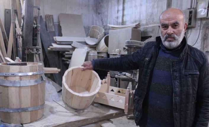 Ahşap fıçılar, bebek fotoğrafçılarının da gözdesi oldu