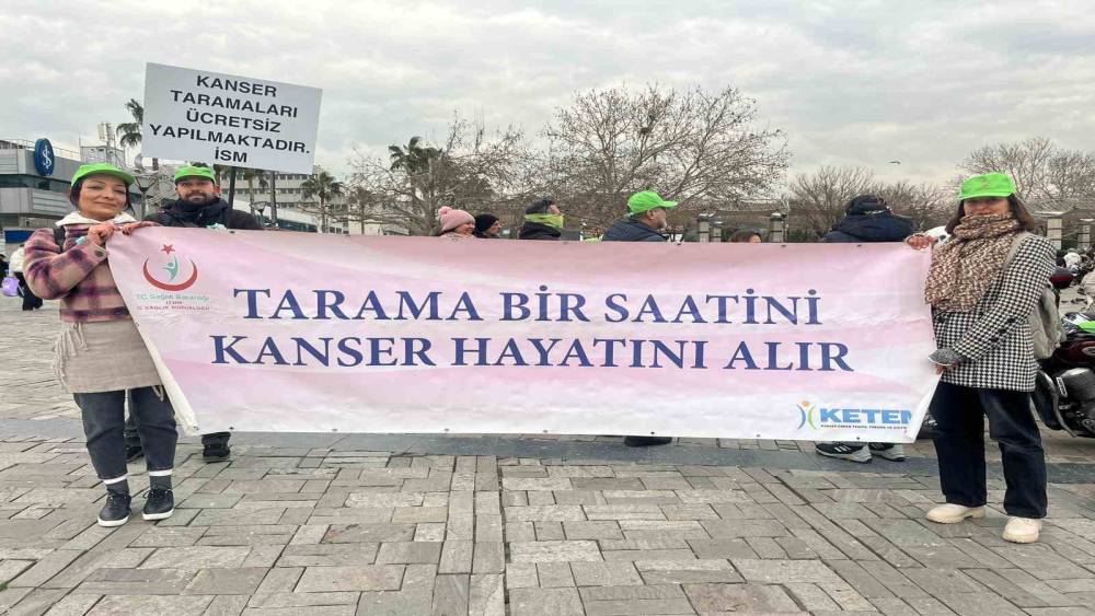 İzmir&rsquo;de rahim ağzı kanserine dikkat &ccedil;ekmek i&ccedil;in pedal &ccedil;evrildi
