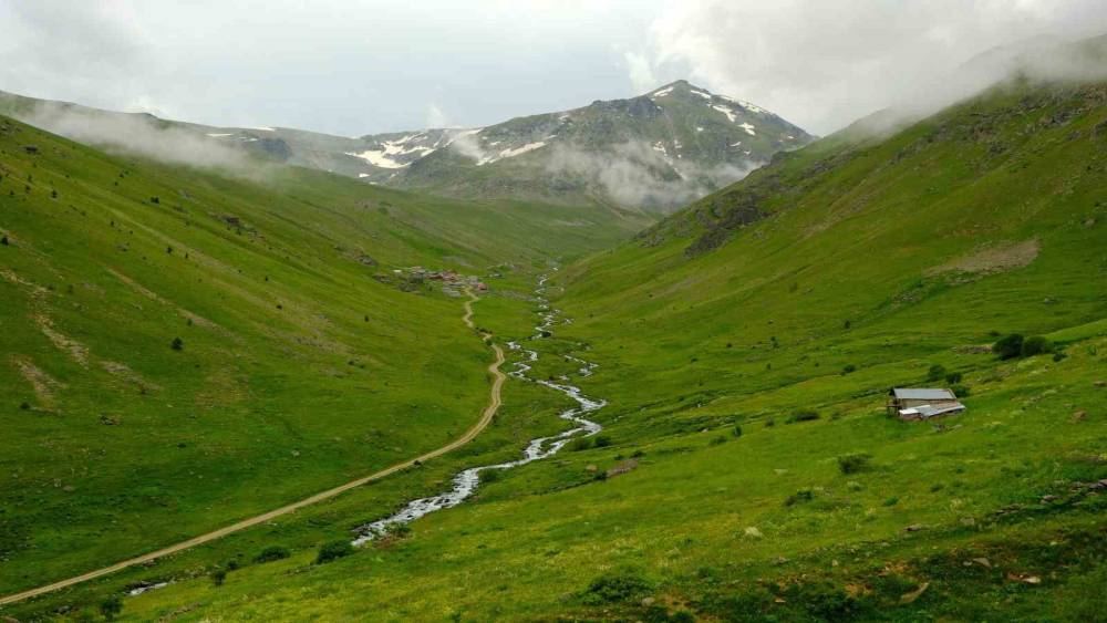 Alpleri andıran manzarasıyla Dulağa Yaylası büyülüyor
