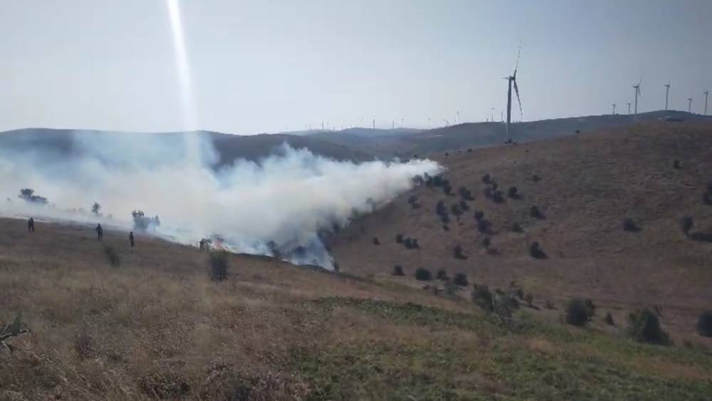 Tokat’ta örtü yangını kontrol altına alındı
