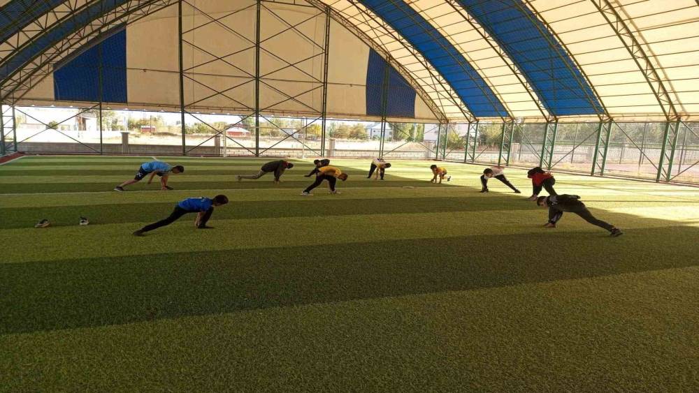 Korkut’ta atletizm antrenmanları sürüyor
