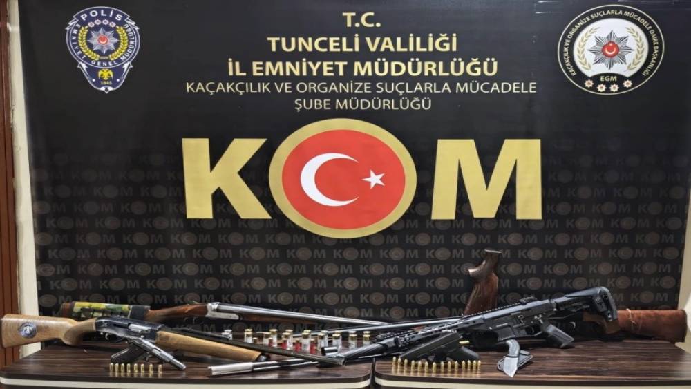 Tunceli’de ruhsatsız silah operasyonu: 6 şüpheli yakalandı