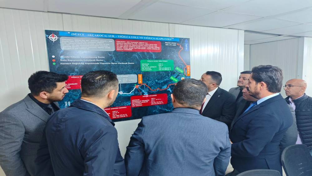 Yığılca yolunda ulaşımını kolaylaştıracak viyadük
