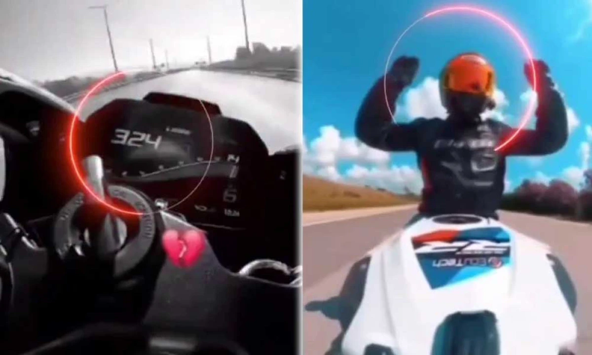 324 KM HIZ YAPAN MOTOSİKLETLİYE UNUTMAYACAĞI CEZA!