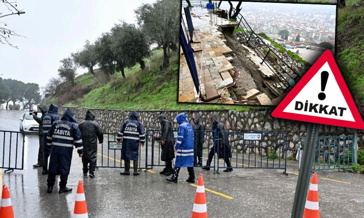 AĞLAYAN KAYA-SPİL YOLU TRAFİĞE KAPATILDI