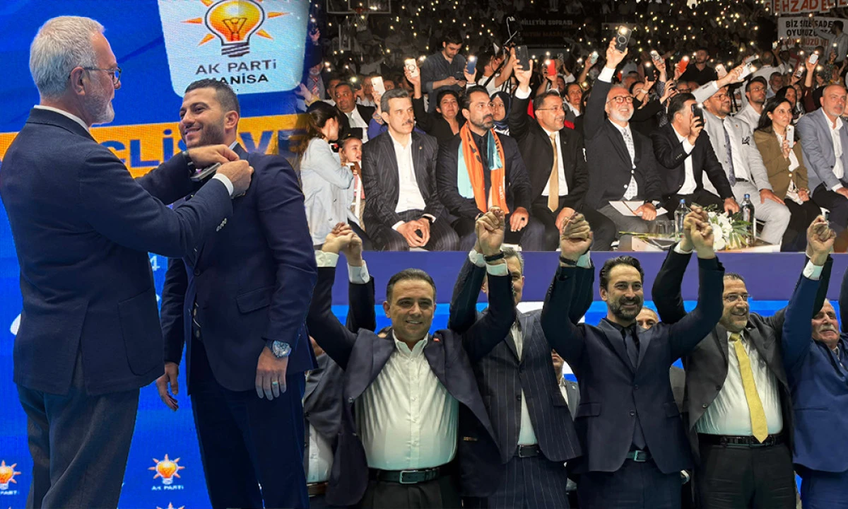 AK PARTİ MANİSA'DA 612 KİŞİYE ROZET TAKILDI