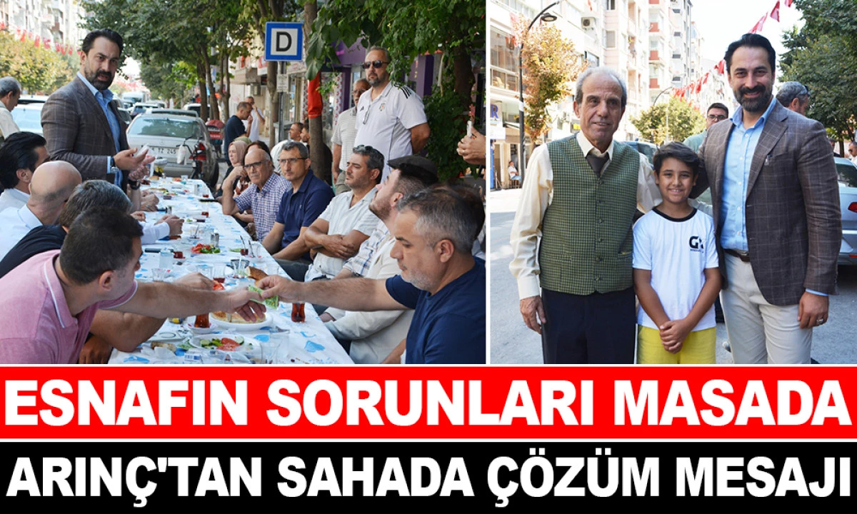 AK PARTİLİ ARIN&Ccedil; ESNAFLA BULUŞTU
