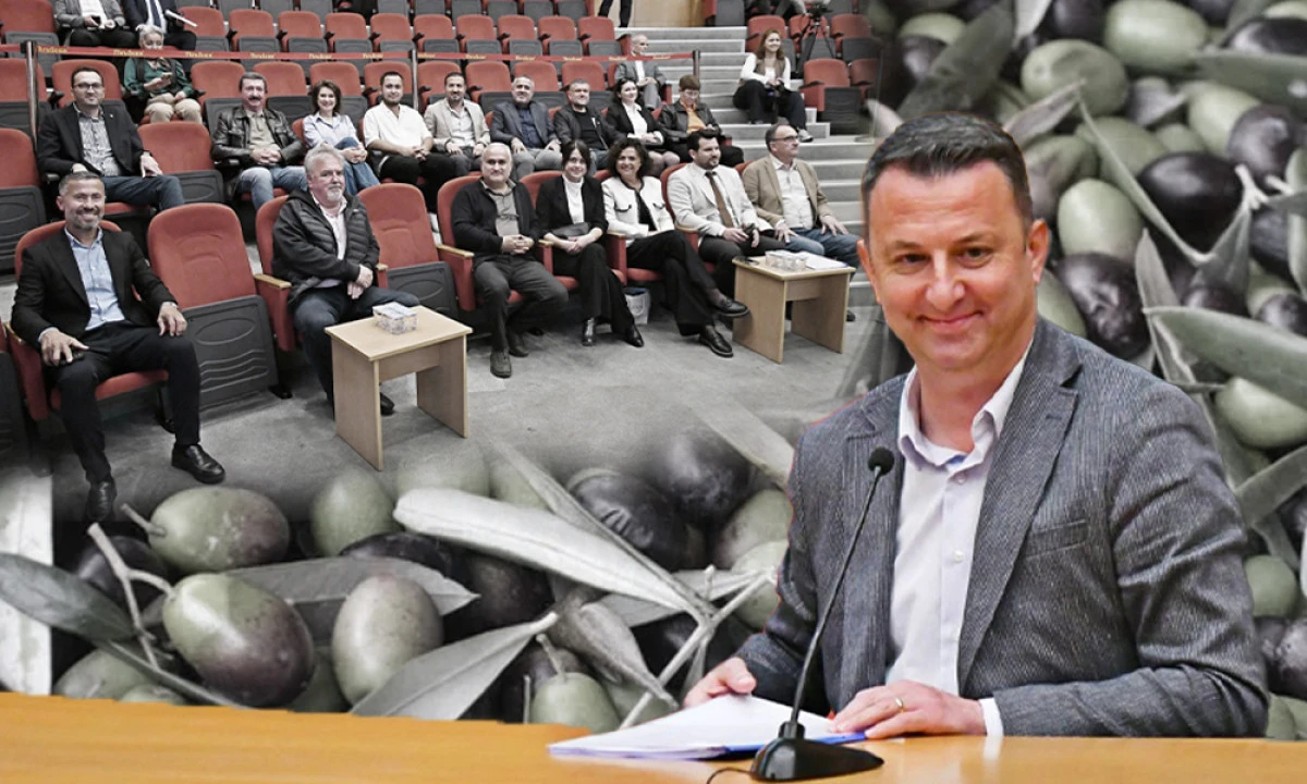 AKHİSAR BELEDİYE MECLİSİNDE ZEYTİNE VİZE