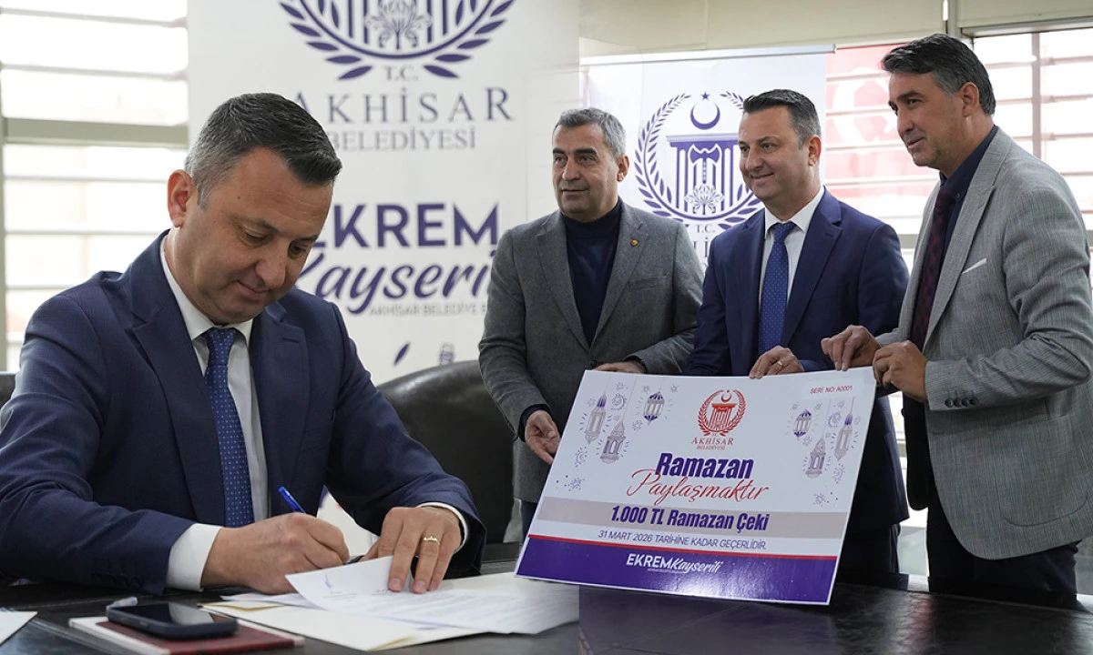 AKHİSAR'DA 2 BİN VATANDAŞA 1000 TL'LİK &Ccedil;EK