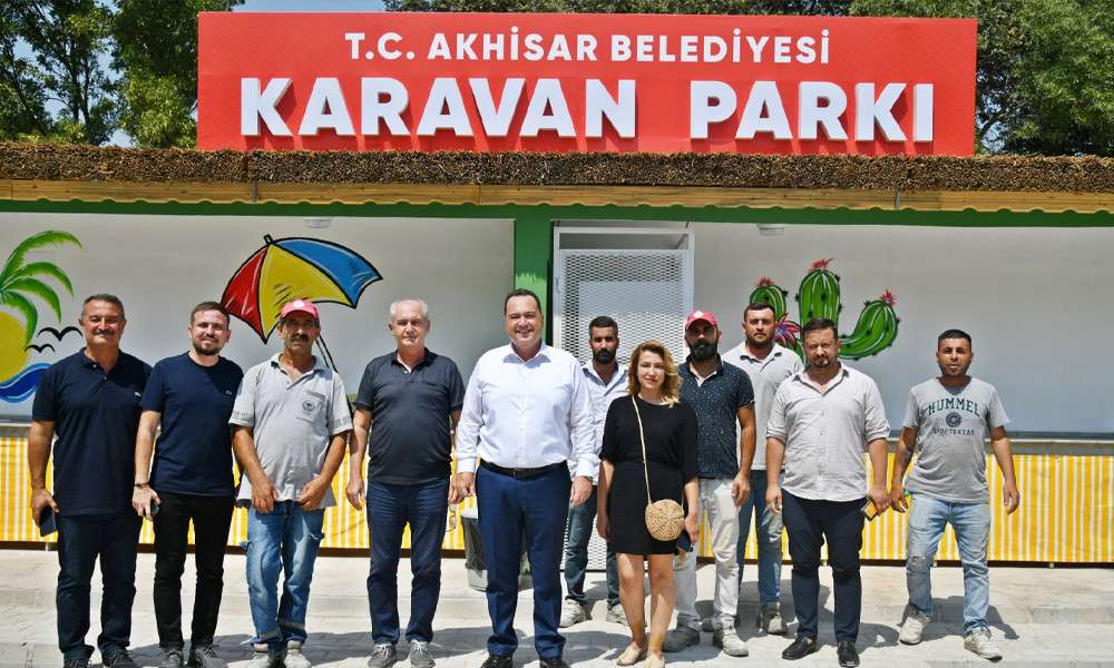 AKHİSAR'DA KARAVAN PARKI HİZMETE BAŞLADI