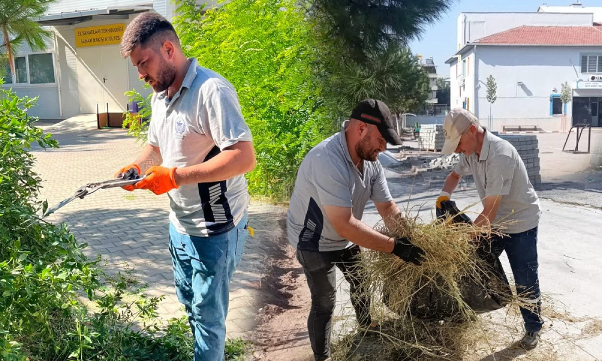 AKHİSAR'DA OKUL &Ccedil;EVRELERİ YENİDEN D&Uuml;ZENLENİYOR